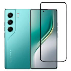 Чохли, бампера Чехлы, бампера ^/--/^ Захисне скло LUX для Tecno Camon 40 (CM /--/ 5) повна проклейка чорний ^_^^^ Защитное стекло LUX для Tecno Camon 40 (CM /--/ 5) полная проклейка черный - фото фото фото