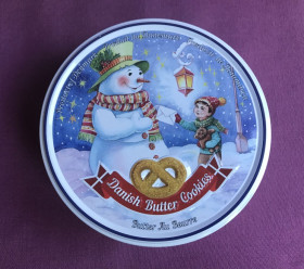 Інше Другое ^/--/^ Коробка Лист Сніговику від печива Danish Butter Cоokies. Метал. ^_^^^ Коробка Письмо Снежника от печенья Danish Butter cоokies. Металл. - фото фото фото