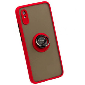 Чохли, бампера Чехлы, бампера ^/--/^ Чохол Fiji Colorframe для Xiaomi Redmi 9 /--/ A матовий бампер з кільцем підставкою Red ^_^^^ Чехол Fiji Colorframe для Xiaomi Redmi 9 /--/ A матовый бампер с кольцом подставкой Red - фото фото фото