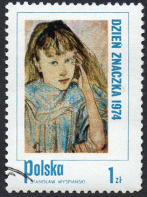 Польща Польша ^/--/^ Польща 1974 - День марки. Дитинство в живопису  (Г) ^_^^^ Польша 1974 - День марки. Детство в живописи (Г) - фото фото фото