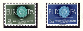 Туреччина Турция ^/--/^ Турция 1960 г MNH - EUROPA  - CEPT ^_^^^ Туреччина 1960 MNH - EUROPA - CEPT - фото фото фото