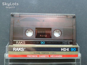 Касети Кассеты ^/--/^ Аудиокассета RAKS HD-X 90 ^_^^^ RAKS HD-X 90 - фото фото фото