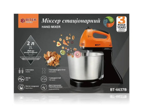 Міксери Миксеры ^/--/^ Міксер стаціонарний 250 /--/ Вт металева чаша BITEK BT-6637 /--/ B ^_^^^ Миксер стационарный 250 /--/ Вт металлическая чаша BITEK BT-6637 /--/ B - фото фото фото