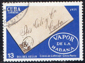 Острівні держави Островные государства ^/--/^ Куба 1975 - День марки  (Г) ^_^^^ Куба 1975 - День марки (Г) - фото фото фото