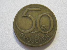 Австрія Австрия ^/--/^ Австрия 50 грошей 1959 года #35376 ^_^^^ Австрія 50 грошей 1959 року #35376 - фото фото фото