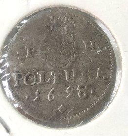 Угорщина Венгрия ^/--/^ Угорщина . Леопольд I. Полтура 1698 р. Срібло ^_^^^ Венгрия. Леопольд I. Полтура 1698 г. Серебро - фото фото фото