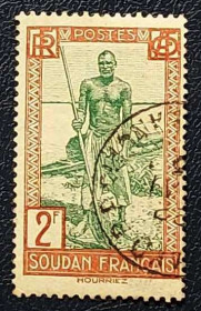 Малі Мали ^/--/^ Французский Судан  (1931) Колония. Суданский лодочник ^_^^^ Французький Судан (1931) Колонія. Суданський човник - фото фото фото