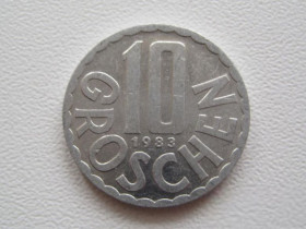 Австрія Австрия ^/--/^ Австрия 10 грошей 1983 года 19945 ^_^^^ Австрія 10 грошей 1983 19945 - фото фото фото