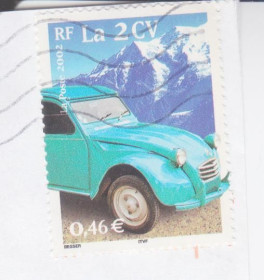 Франція Франция ^/--/^ Франция 2002 ЛЕГКОВОЙ АВТОМОБИЛЬ СИТРОЕН CITROEN 2 /--/ CV АВТОМОБИЛНЫЙ ТРАНСПОРТ ГОРЫ Mi.3612 гашёная ^_^^^ 2002 ЛЕГКОВИЙ АВТОМОБІЛЬ СІТРОЕН CITROEN 2 /--/ CV АВТОМОБІЛЬНИЙ ТРАНСПОРТ ГОРИ Mi.3612 гашена - фото фото фото