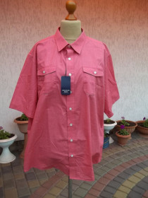 Сорочки Рубашки ^/--/^ Prom             (  2 XL - 54 / 56 р )  Мужская  рубашка с коротким рукавом большого размера оверсайз батал Оригинал ^_^^^ Prom ( 2 XL - 54 / 56 р ) Чоловіча сорочка з коротким рукавом великого розміру оверсайз батал Оригінал - фото фото фото