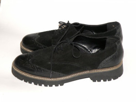 Туфлі Туфли ^/--/^ Туфли черные кожаные TU Sole Comfort р.7 26 см ^_^^^ Туфлі чорні шкіряні TU Sole Comfort р.7 26 см - фото фото фото