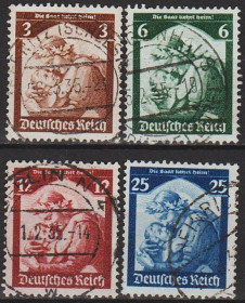 Третій Рейх (-) Третий Рейх (-) ^/--/^ 1935 - Рейх - Повернення Саара Mi.565-68  _14.0 € ^_^^^ 1935 - Рейх - Возвращение Саара Mi.565-68 _14.0 € - фото фото фото