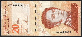 Венесуела Венесуэла ^/--/^ Венесуэла  (2021) 20 боливаров. P-117. UNC ^_^^^ Венесуела (2021) 20 боліварів. P-117. UNC - фото фото фото