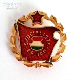 Знаки товариств і організацій Знаки обществ и организаций ^/--/^ Значок Бригада соціалістичної праці Szocialista brigad Угорщина Венгрия ^_^^^ Значок Бригада социалистического труда Szocialista brigad Венгрия - фото фото фото