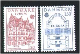 Балтійські країни Балтийские страны ^/--/^ ZM Дания 1978 г MNH - СЕРТ - полная серия - архитектура ^_^^^ ZM Данія 1978 р MNH - СЕРТ - повна серія - фото фото фото