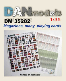Інше Другое ^/--/^ Danmodel 35282 - материал для диорам - журналы, деньги, игральные карты   (бумага) 1/35 ^_^^^ Danmodel 35282 - матеріал для діорам - журнали, гроші, гральні карти (папір) 1/35 - фото фото фото