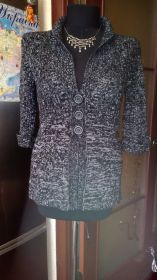 Кардигани Кардиганы ^/--/^ Кардиган,кофта т.серый меланж 46 /--/ р ^_^^^ Кардиган, кофта т. сірий меланж 46 /--/ р - фото фото фото