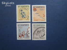 Спорт Спорт ^/--/^ 4 марки Албанія 1963 спорт олімпіада Токіо волейбол баскетбол бокс велоспорт MNH КЦ 3.75 $ ^_^^^ 4 марки Албания 1963 спорт олимпиада Токио волейбол баскетбол бокс велоспорт MNH КЦ 3.75 $ - фото фото фото