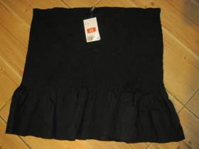 Топи Топы ^/--/^ Новый  черный топ - резинка &amp;quot;H&amp;M&amp;quot; р. XL коттон 100% ^_^^^ Новий чорний топ - гумка &amp;quot;H&amp;M&amp;quot; р. XL коттон 100% - фото фото фото