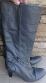 Чоботи Сапоги ^/--/^ сірі чоботи шкіра р /--/ 37 шкіра Jones Bootmaker ^_^^^ серые сапоги кожа р /--/ 37 кожа Jones Bootmaker - фото фото фото