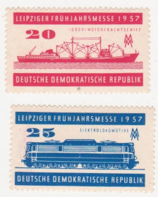 НДР, ФРН ГДР, ФРГ ^/--/^ ГДР 1957 г.№ 305‑306  серия ^_^^^ НДР 1957 р. No 305-306 серія - фото фото фото