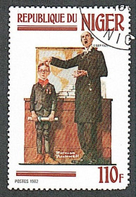 Мистецтво Искусство ^/--/^ Нигер  (1982) Живопись Нормана Роквелла. Искусство ^_^^^ Нігер (1982) Живопис Нормана Роквелла. Мистецтво - фото фото фото