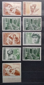 Мистецтво Искусство ^/--/^ СССР 1975 г - 500 лет со дня рождения Микеланджело Буонарроти, негаш ^_^^^ СРСР 1975 р - 500 років від дня народження Мікеланджело Буонарроті, негаш - фото фото фото