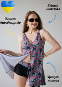 Купальники, парео Купальники, парео ^/--/^ 9018-299 Купальник роздільний плаття і шорти Бохо ODS M ^_^^^ 9018-299 Купальник раздельный платье и шорты Бохо ODS M - фото фото фото