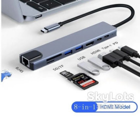 USB адаптери USB адаптеры ^/--/^ HUB хаб Type C - USB /--/ 3.0  HDMI LAN  Type C             (PD 87 /--/ Wt) Card reader ^_^^^ HUB хаб Type C - USB /--/ 3. HDMI LAN Type C (PD 100 /--/ Wt) Card reader - фото фото фото