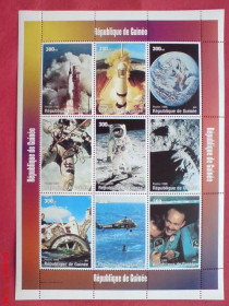 Освоєння космосу Освоение космоса ^/--/^ Guinea  Space  1998 Yv 1315-1323 40 /--/ th anniversary of NASA MNH ^_^^^ Guinea Space 1998 Yv 1315-1323 40 /--/ th anniversary of NASA MNH - фото фото фото