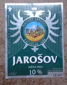 Етикетки Этикетки ^/--/^ Пивные этикетки JAROSOV  Чехия ^_^^^ Пивні етикетки JAROSOV Чехія - фото фото фото