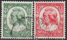 Третій Рейх (-) Третий Рейх (-) ^/--/^ 1934 - Рейх - Ф.Шиллер Мі.554-55 _1,60 € ^_^^^ 1934 - Рейх - Ф.Шиллер Ми.554-55 _1,60 € - фото фото фото