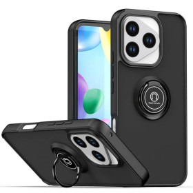 Чохли, бампера Чехлы, бампера ^/--/^ Чохол Fiji Colorframe для Honor 400 Lite матовий бампер з кільцем підставкою Black ^_^^^ Чехол Fiji Colorframe для Honor 400 Lite матовый бампер с кольцом подставкой Black - фото фото фото