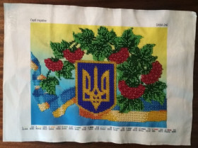 Готові вироби Готовые изделия ^/--/^ Картина бісером Герб України ^_^^^ Картина бисером Герб Украины - фото фото фото