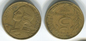 Франція Франция ^/--/^ франция  5 сантимов  1966 г. ^_^^^ Франція 5 сантимів 1966 - фото фото фото