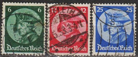 Третій Рейх (-) Третий Рейх (-) ^/--/^ 1933 - Рейх - Фрідрих Великий Mi.479-81 _40,0 € ^_^^^ 1933 - Рейх - Фридрих Великий Mi.479-81 _40,0 € - фото фото фото
