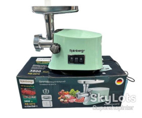 М'ясорубки Мясорубки ^/--/^ Мясорубка электрическая Rainberg 3800 /--/ W с насадками и реверсом RB-2272 ^_^^^ М'ясорубка електрична Rainberg 3800 /--/ W з насадками і реверсом RB-2272 - фото фото фото
