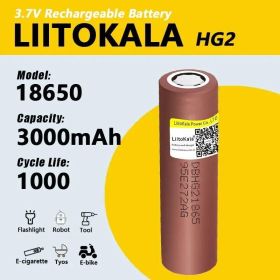 Ліхтарі, ліхтарики Фонари, фонарики ^/--/^ Аккумулятор LiitoKala Lii-HG /--/ 2 Ncr /--/ 18650 /--/ B 3000 /--/ mah (без пиптика) ^_^^^ Акумулятор LiitoKala Lii-HG /--/ 2 Ncr /--/ 18650 /--/ B 3000 /--/ mah (без піптика) - фото фото фото