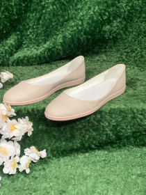 Балетки Балетки ^/--/^ Жіночі балетки зі шкіри Lady Style In Max MX 2361-182, пудрово-бежеві, розмір 37   (23.7 см   (Н /--/ 8429) - фото фото фото