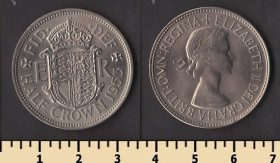 Єлизавета II (після ) Елизавета II (после ) ^/--/^ Великобритания 1/2 кроны 1953 ^_^^^ Велика Британія 1/2 крони 1953 - фото фото фото