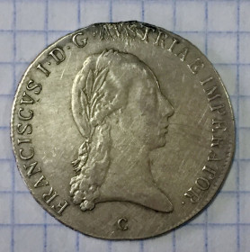 Австро-Угорщина Австро-Венгрия ^/--/^ Австро -Угорщина. 1 / 2 талера 1822 р &amp;quot;С&amp;quot;. Франц ll. Прага ^_^^^ Австро-Угорщина. 1 / 2 талера 1822 р &amp;quot;С &amp;quot; Франц ll. Прага - фото фото фото