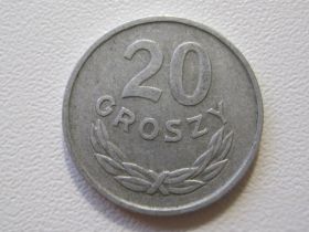 - року - года ^/--/^ Польша 20 грошей 1965 года 33688 ^_^^^ Польща 20 грошей 1965 року 33688 - фото фото фото