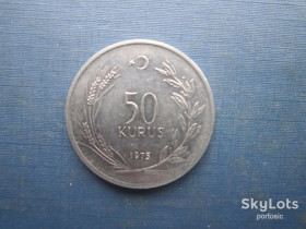 Туреччина Турция ^/--/^ Монета 50 куруш Туреччина 1975 - фото фото фото