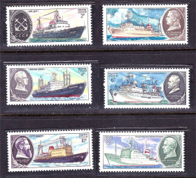 СРСР - СССР - ^/--/^ СССР  1980 г   MNH - флот - НИ суда ^_^^^ СРСР 1980 MNH - флот - НІ суду - фото фото фото