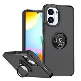 Чохли, бампера Чехлы, бампера ^/--/^ Чохол Fiji Colorframe для Tecno Spark Go 3 (KN /--/ 3) матовий бампер з кільцем підставкою Black ^_^^^ Чехол Fiji Colorframe для Tecno Spark Go 3 (KN /--/ 3) матовый бампер с кольцом подставкой Black - фото фото фото