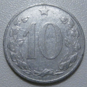 Чехословаччина Чехословакия ^/--/^ Чехословаччина 10 гелерів 1953 року 41614 ^_^^^ Чехословакия 10 гелеров 1953 года 41614 - фото фото фото