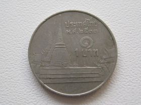 Таїланд Таиланд ^/--/^ Таиланд 1 бат 1990 года 22958 ^_^^^ Таїланд 1 бат 1990 року 22958 - фото фото фото