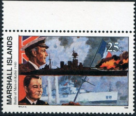 Історія та особистості История и личности ^/--/^ Маршалловы о-ва-1990 история WWII, война на море, флот, корабли, сражение при Мерс-эль-Кебир ^_^^^ Маршаллові о-ва-1990 історія WWII, війна на морі, флот, кораблі, бій при Мерс-ель-Кебір - фото фото фото