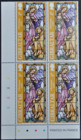 Інше Другое ^/--/^ Гибралтар Витражи Рождество 1997 Кварт ^_^^^ Гібралтар Вітражі Різдво 1997 Кварт - фото фото фото