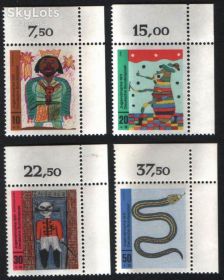 НДР, ФРН ГДР, ФРГ ^/--/^ Германия, ФРГ (1971) Детские рисунки. Углы ^_^^^ Німеччина, ФРН (1971) Дитячі малюнки. Кути - фото фото фото